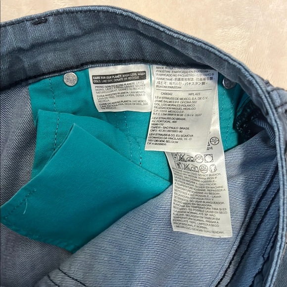 Levi's 511 Blue Skinny fit Jeans Denim Size 33x34 - Picture 9 of 9